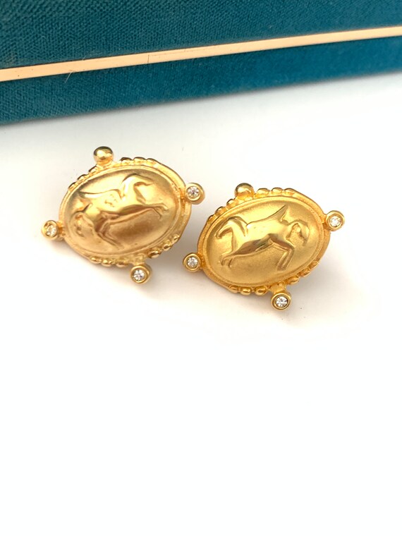 Beautiful Pegasus Greek Mythology Earrings/  Roma… - image 3