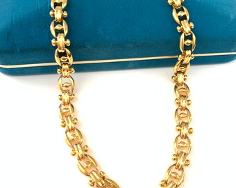 Vintage Gold Plated Chunky Modernist 