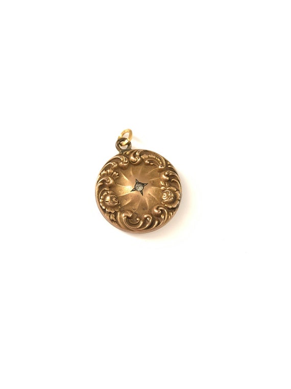 Beautiful Victorian Antique Gold Filled Star Locke