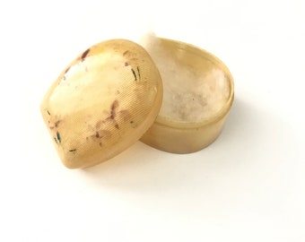 Vintage Celluloid Plastic Ring Box // Antique Jewelry Gift Box