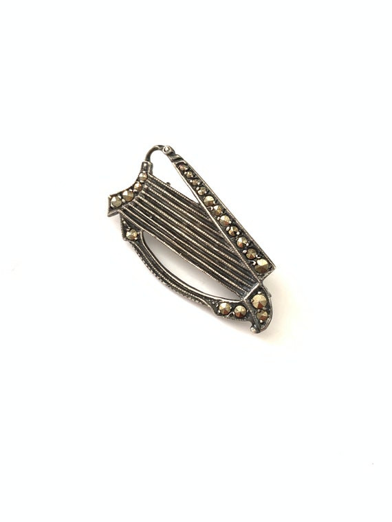 Harp brooch sale