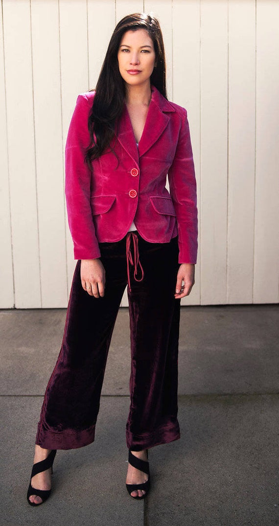 fluwelen blazer dames