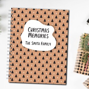 Christmas Memory Book, Family Christmas Journal, Christmas Keepsake Book, Holiday Traditions, Personalized Family Christmas Gift