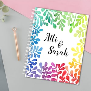 Gay Wedding Planner, Personalized Wedding Book, Engagement Gift for Gay Couple, Lesbian Wedding Planner, Same Sex Wedding, Love is Love