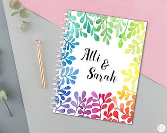 Gay Wedding Planner, Personalized Wedding Book, Engagement Gift for Gay Couple, Lesbian Wedding Planner, Same Sex Wedding, Love is Love