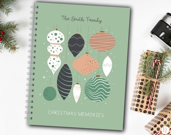 Christmas Memory Book, Family Christmas Journal, Christmas Keepsake Book, Holiday Traditions, Personalized Family Christmas Gift