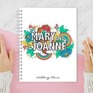 Gay Wedding Planner, Personalized Wedding Book, Engagement Gift for Gay Couple, Lesbian Wedding Planner, Same Sex Wedding, Love is Love