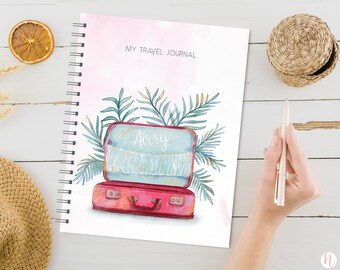 Travel Journal, Personalized Trip Journal, Travel Diary, Vacation Planner, Vacation Journal, Adventure Book, Gift for Traveler