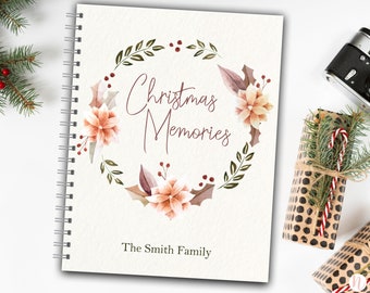 Christmas Memory Book, Family Christmas Journal, Christmas Keepsake Book, Holiday Traditions, Personalized Family Christmas Gift