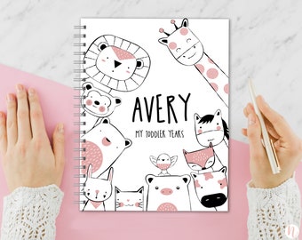 Toddler Memory Book | Baby Book for Ages 1-5 | Milestone Journal with Prompts | Keepsake Photo Album | Personalized Baby Gift