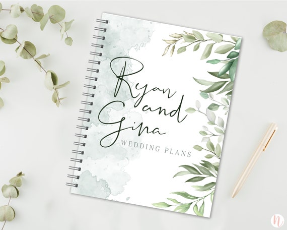 Wedding Planner, Bridal Planner, Personalized Wedding Planning Book, Engagement Gift for Bride, Gift for Engaged Couple, Newly Engaged