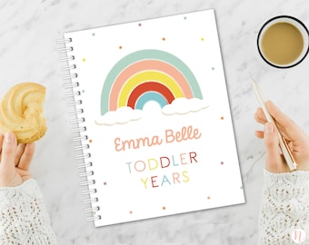 Toddler Memory Book, Personalized Toddler Journal, Toddler Years Book, Keepsake First Birthday Gift, Gift for Baby Girl