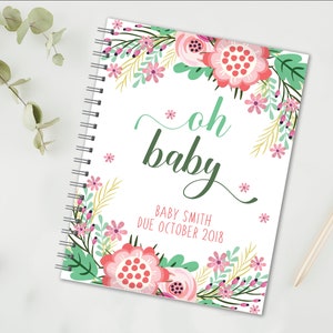 Personalized Pregnancy Journal, Pregnancy Planner, Pregnancy Memory Book, Custom Pregnancy Gift, Gift for Expecting Mom