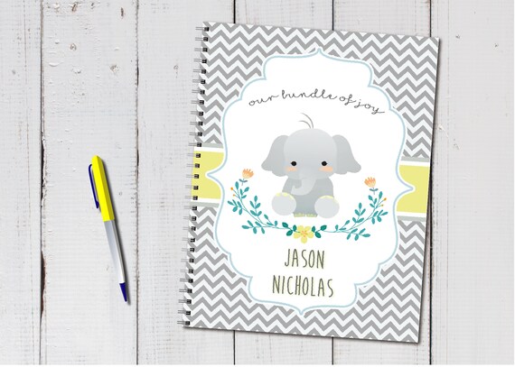 elephant baby memory book
