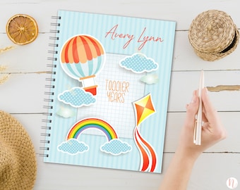 Toddler Memory Book | Baby Book for Ages 1-5 | Milestone Journal with Prompts | Keepsake Photo Album | Personalized Baby Gift
