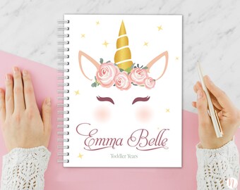 Toddler Memory Book | Baby Book for Ages 1-5 | Milestone Journal with Prompts | Keepsake Photo Album | Personalized Baby Gift