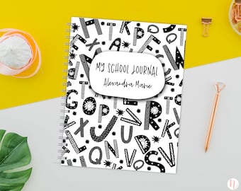 School Memory Book, Personalized School Book, School Years Book, School Journal,  Back to School Gift, Preschool Gift, Graduation Gift