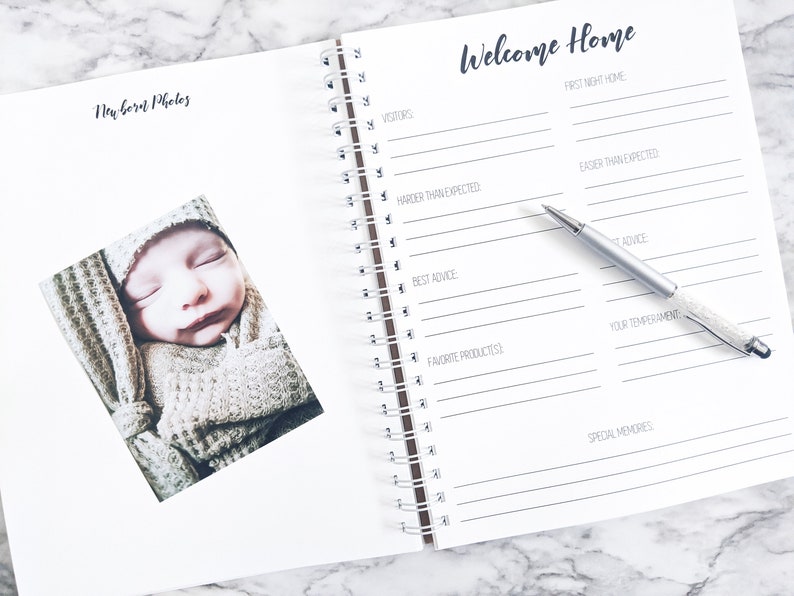 Baby Journal Baby Memory Book Personalized Gift for New Etsy