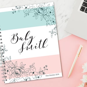 Personalized Pregnancy Journal, Pregnancy Planner, Pregnancy Memory Book, Custom Pregnancy Gift, Gift for Expecting Mom