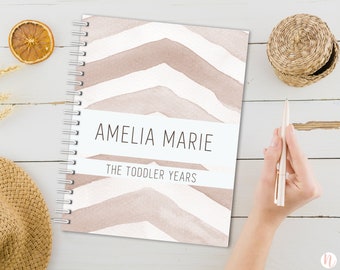 Toddler Memory Book | Baby Book for Ages 1-5 | Milestone Journal with Prompts | Keepsake Photo Album | Personalized Baby Gift