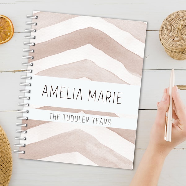 Toddler Memory Book, Personalized Toddler Journal, Toddler Years Book, Keepsake First Birthday Gift, Gift for Baby, Gender Neutral Baby Gift