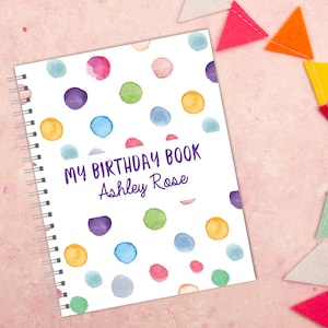 Birthday Memory Book, Birthday Interview Book, Baby Book, First Birthday Gift, Baby Journal, Childhood Memories Book, Personalized Baby Gift