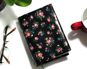 Cath Kidston Bible Cover: Pink Roses Black Oilcloth, Waterproof