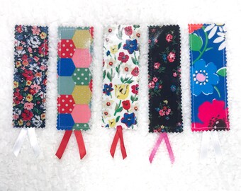 Cath Kidston Oilcloth Bookmark: Handmade Waterproof Floral Reader Gift