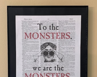 To the monsters we are the monsters; Station Eleven; Gifts for readers; Literary Gift; Librarian gift