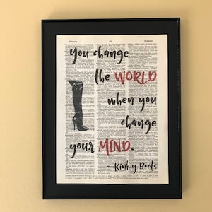 You change the world when you change your mind; Kinky Boots; Musical Thatre; Opening Night