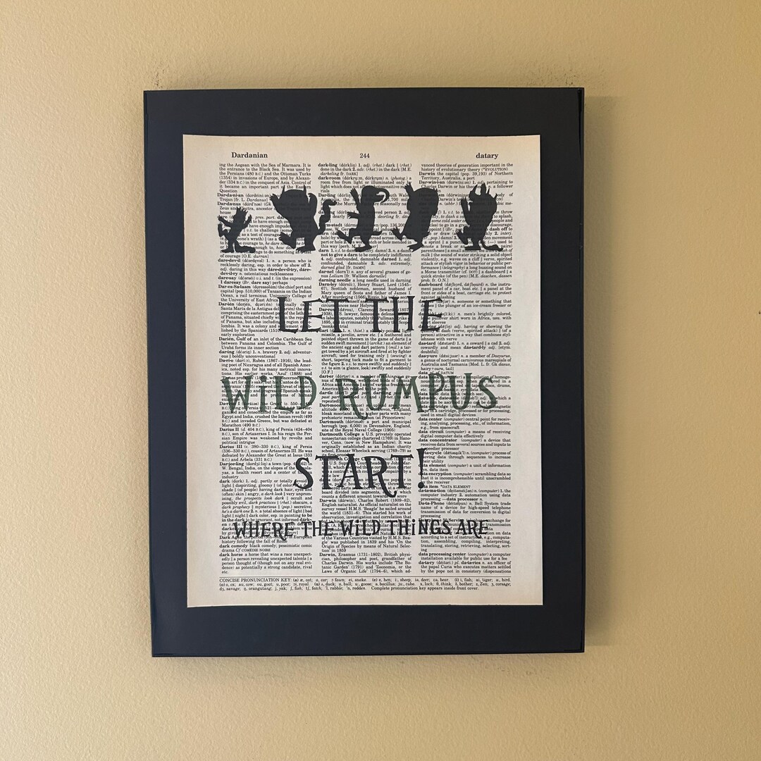 Let the Wild Rumpus Start; Where the Wild Things Are; Kids Decor ...