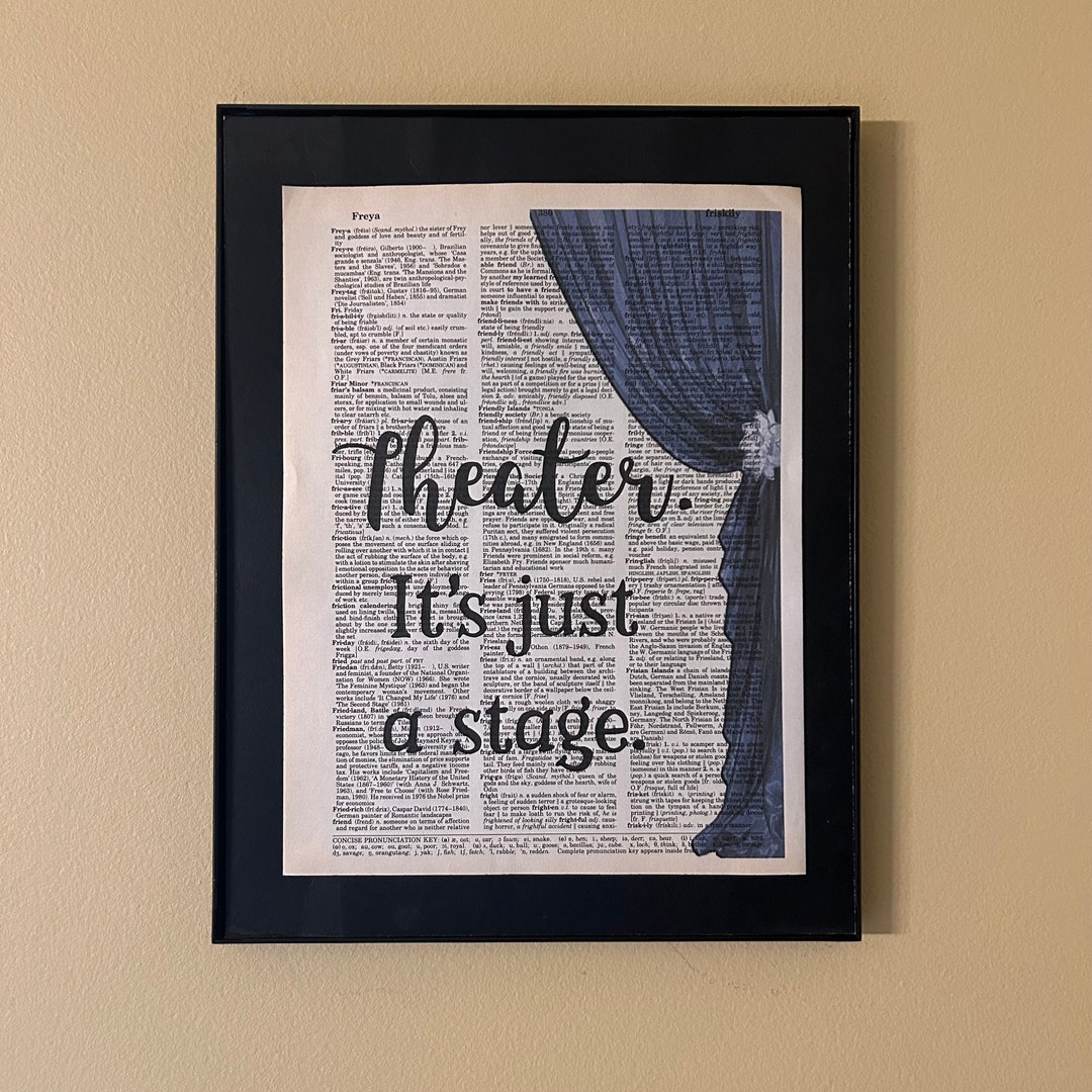 Theater It's Just a Stage Opening Night Gift Theatre Gift Gifts for