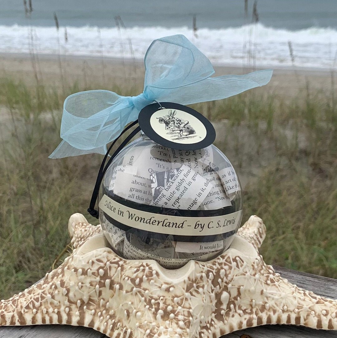 Alice in Wonderland Ornament Book Ornament Literary Gifts Gifts for