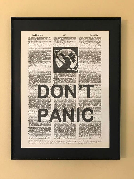 Don't Panic - Hitchhikers Guide | Photographic Print