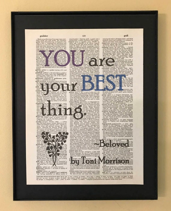 You Are Your Best Thing Toni Morrison Graduation Gift Etsy