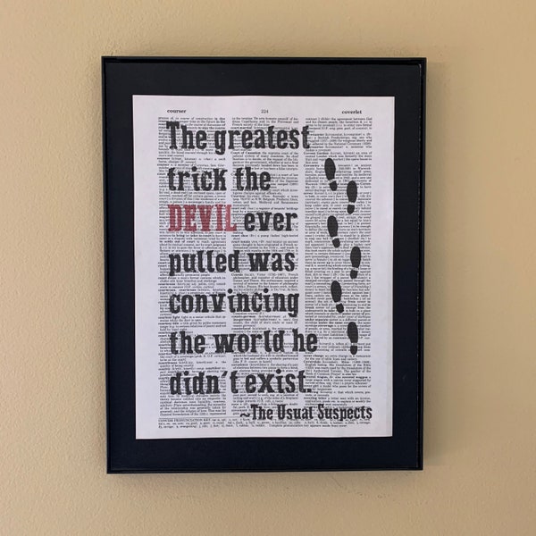 The Usual Suspects Quote: The greatest trick the devel ever pulled...; movie quote