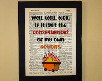 Well, well, well, if it isn't the consequences of my own actions; Literary gift; Librarian;