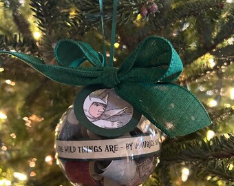 Where the Wild Things Are Ornament; Book Ornament; Gifts for Teachers; Gifts for Readers; Literary Gifts; Acrylic Ornament