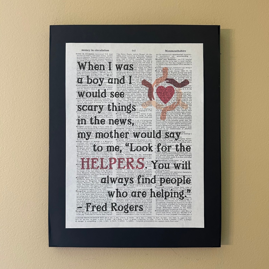 Look for the Helpers; Fred Rogers; Rodgers; Teacher Gift