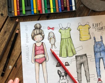 etsy paper dolls