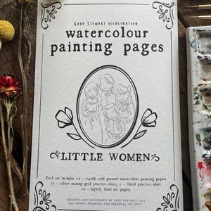 Kit per la pittura digitale ad acquerello di PICCOLE DONNE