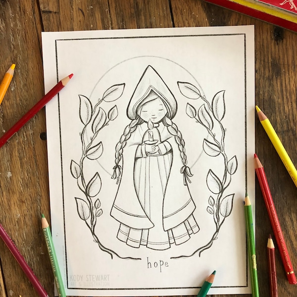 ADVENT Christmas Colouring Pages - Set of 4