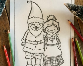 MERRY Christmas Colouring Pages - Set of 6