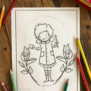 ADVENT Christmas Colouring Pages Set of 4 image 4