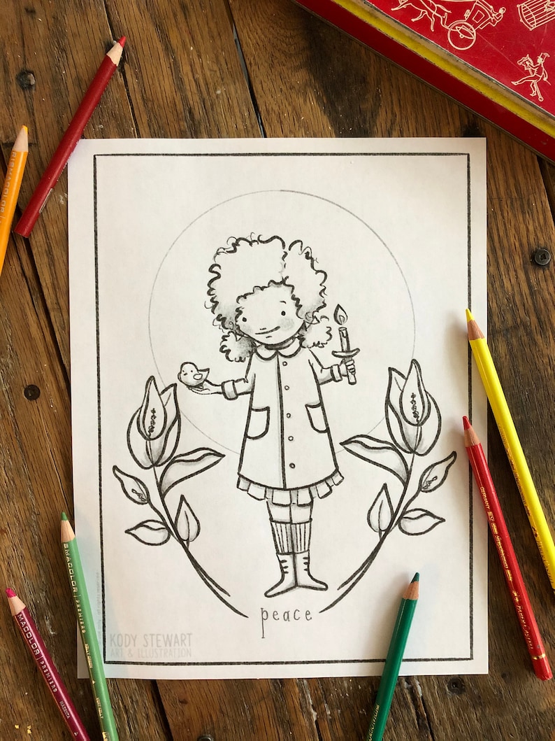 ADVENT Christmas Colouring Pages Set of 4 image 4