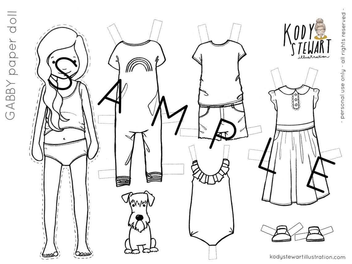 GABBY Paper Doll image 1