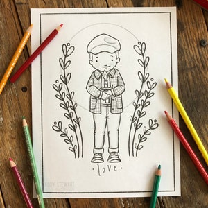 ADVENT Christmas Colouring Pages Set of 4 image 2