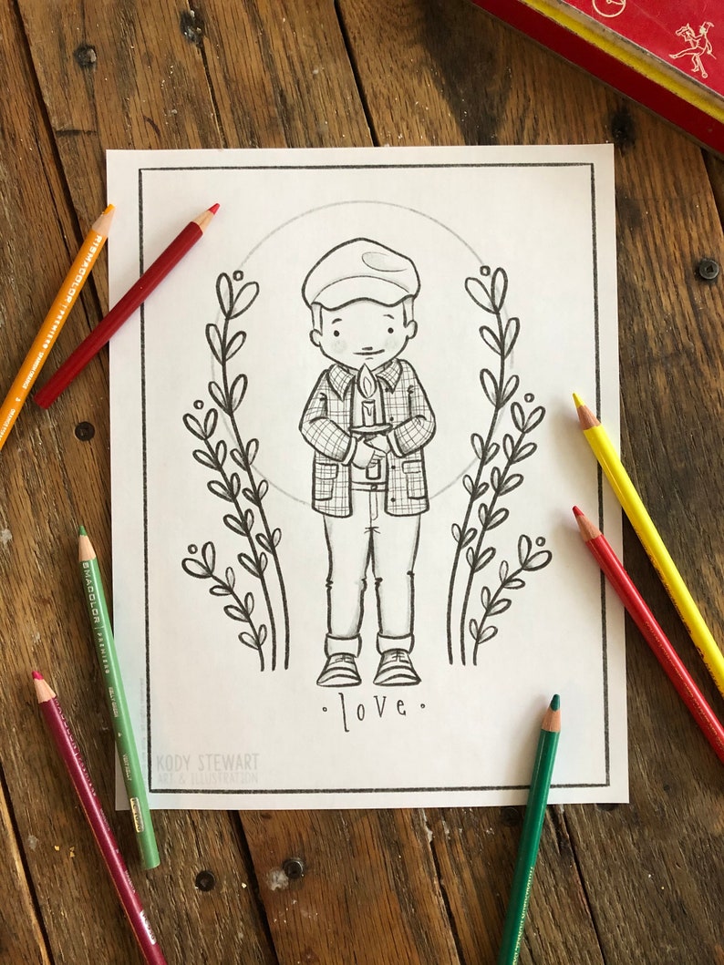 ADVENT Christmas Colouring Pages Set of 4 image 2