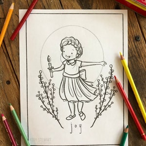 ADVENT Christmas Colouring Pages Set of 4 image 3