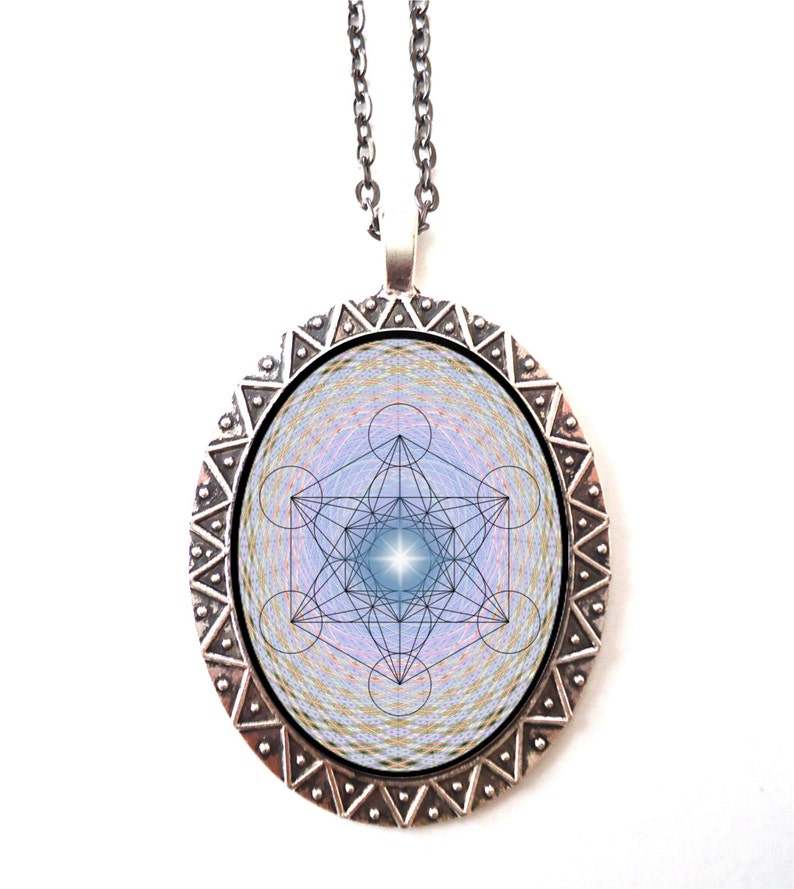 Metatron's Cube Necklace Pendant Sacred Geometry Etsy